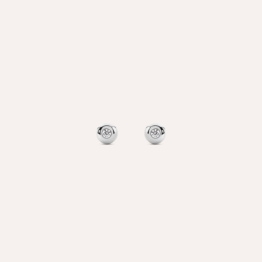 Orecchini Lobo Desideria Argento Nobile Rodiato Cubic Zirconia