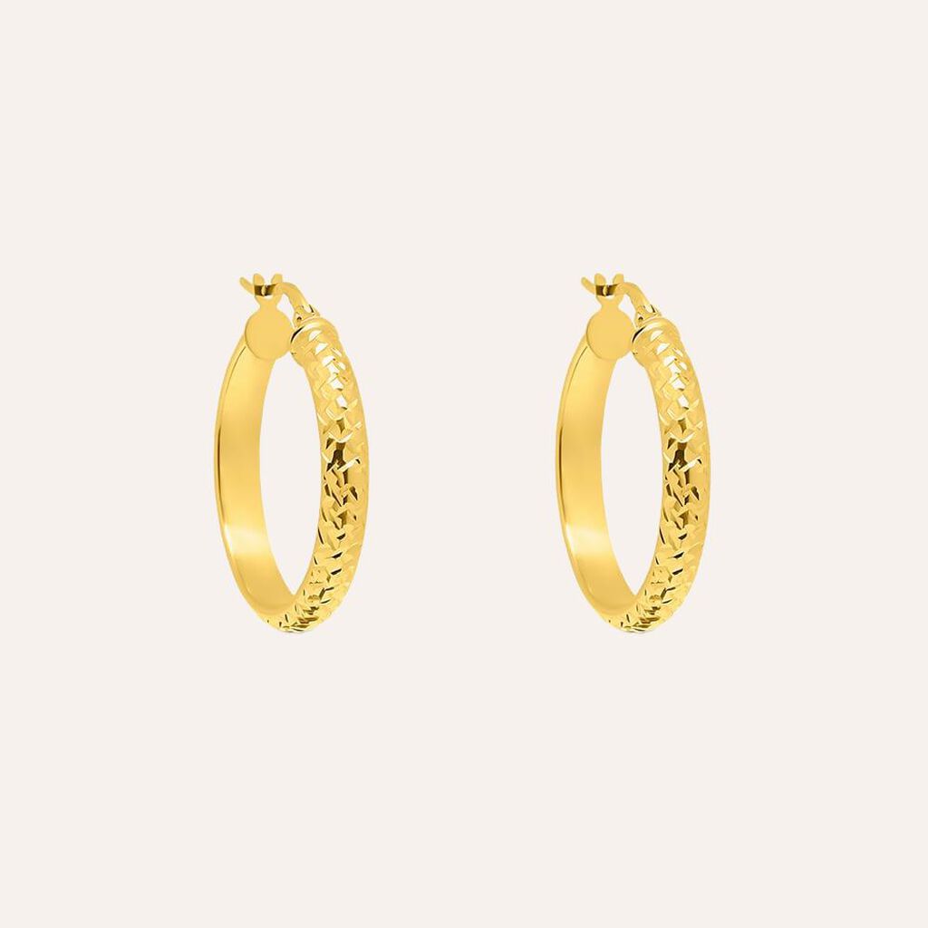 Orecchini A Cerchio Toujours Oro Giallo