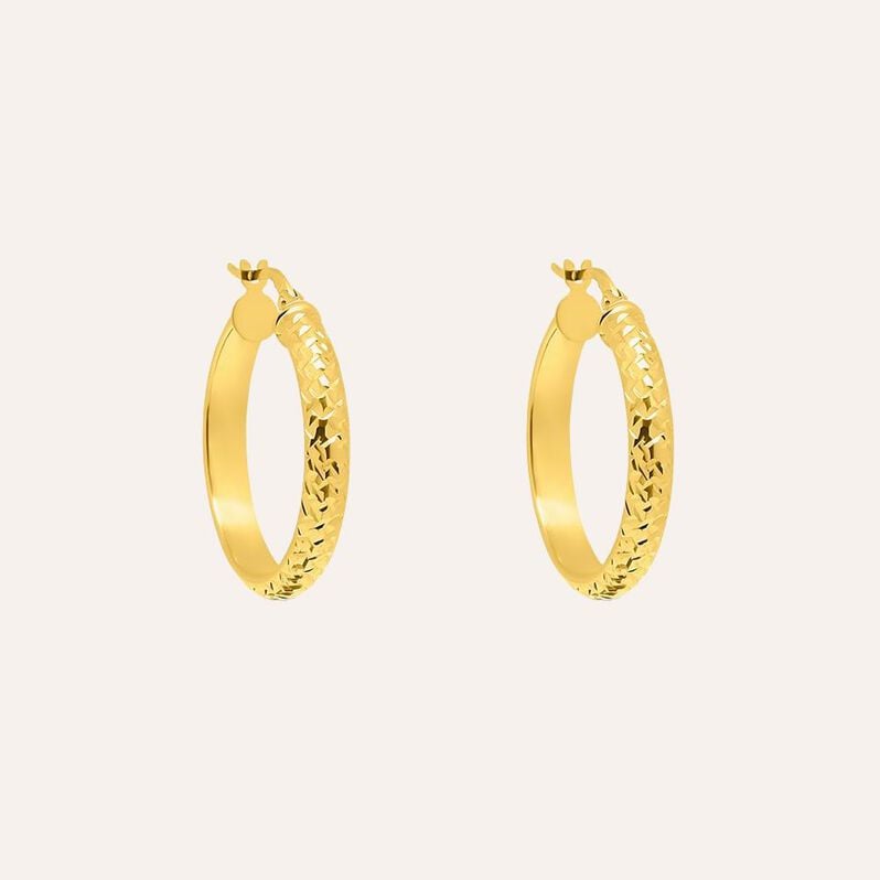 Orecchini A Cerchio Toujours Oro Giallo - Orecchini a Cerchio Donna | Stroili