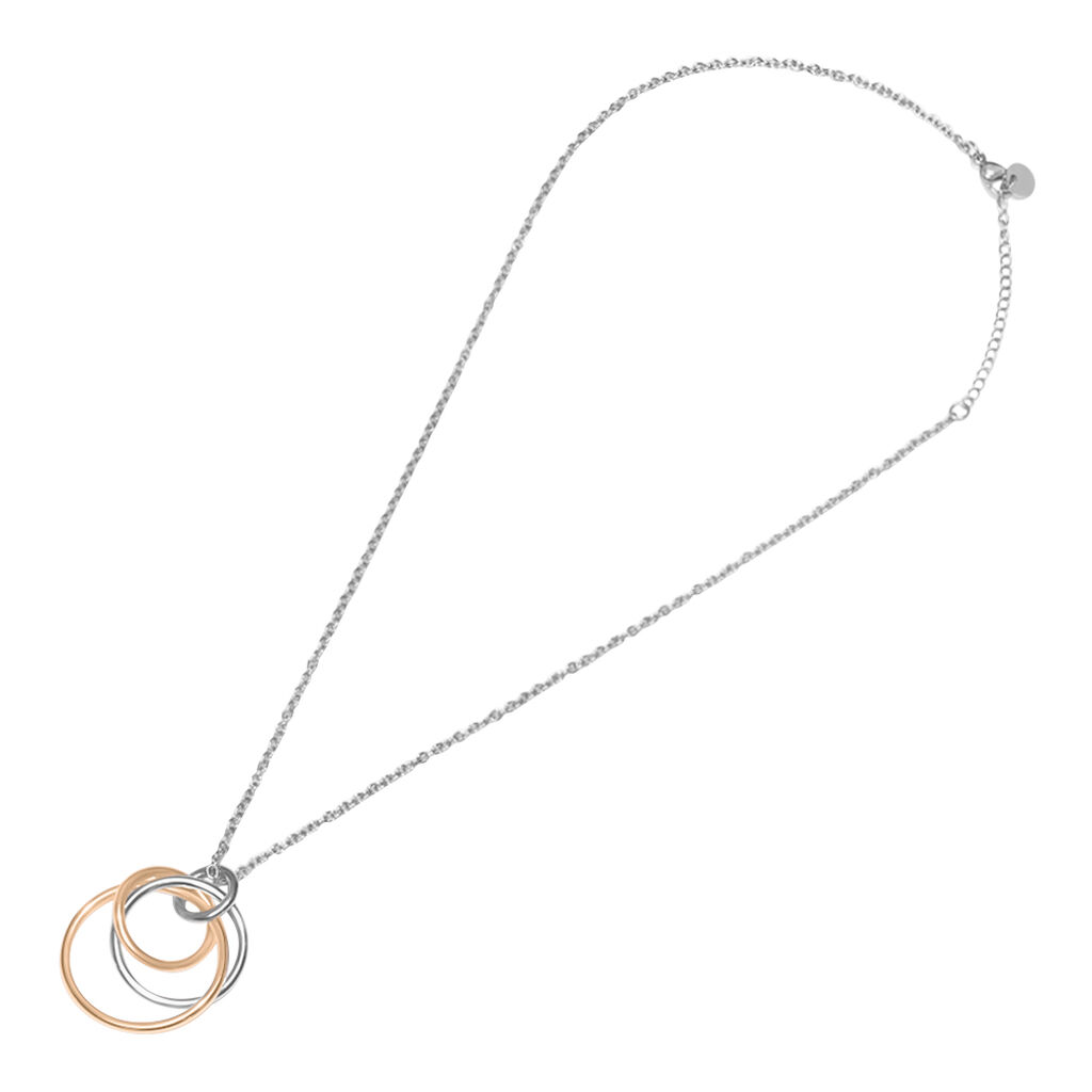 Collana Lady Code Acciaio Bicolore Bianco / Rosa - Collane Donna | Stroili