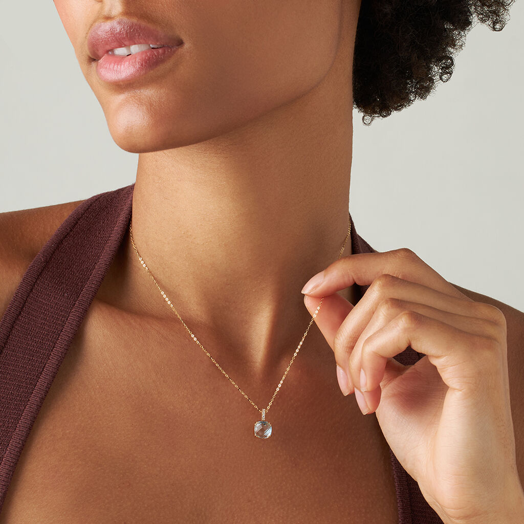Collana Punto Luce Amélie Oro Giallo Topazio Cubic Zirconia - Collane Punto Luce Donna | Stroili