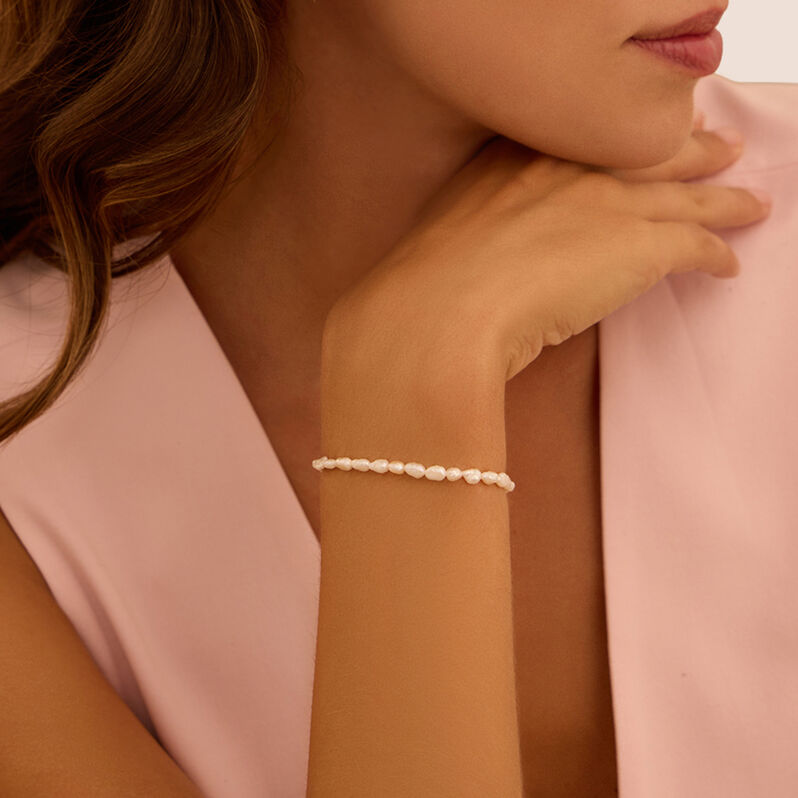 Bracciale Gabrielle Oro Giallo Perla D'Acqua Dolce - Bracciali Donna | Stroili