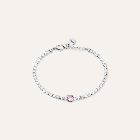 Bracciale Tennis Lady Chic Acciaio Cristallo - Bracciali Tennis Donna | Stroili