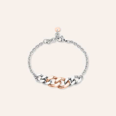 Bracciale Sunrise Acciaio Bicolore Bianco / Rosa - Bracciali Donna | Stroili
