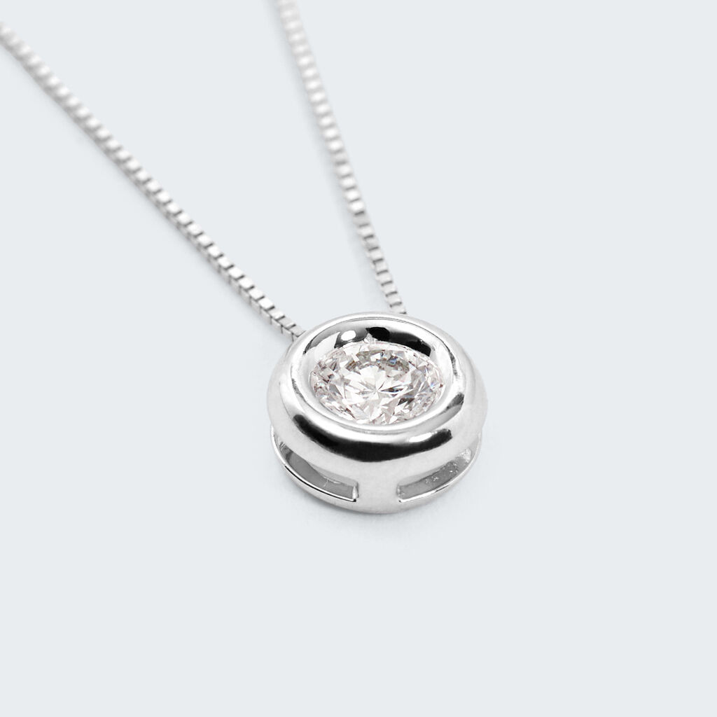 Collana Punto Luce Firmamenti Oro Bianco Diamante - Collane Punto Luce Donna | Stroili