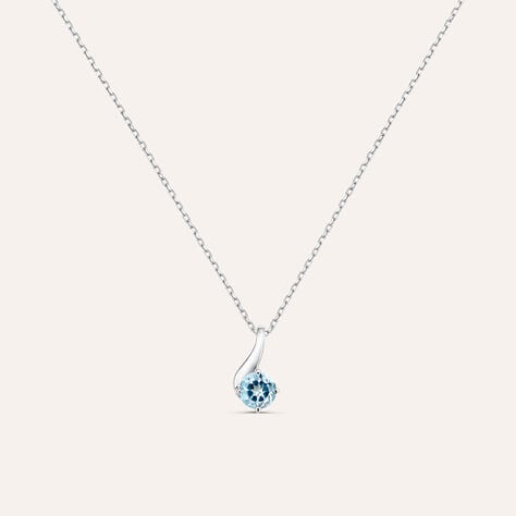 Collana Punto Luce Amélie Oro Bianco Topazio - Collane Punto Luce Donna | Stroili