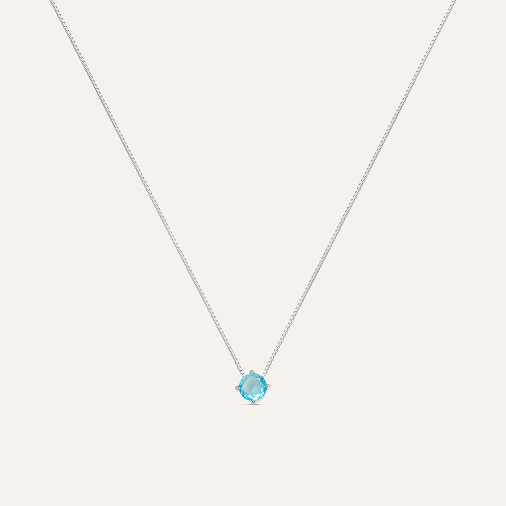 Collana Punto Luce Silver Rainbow Argento Rodiato Cubic Zirconia