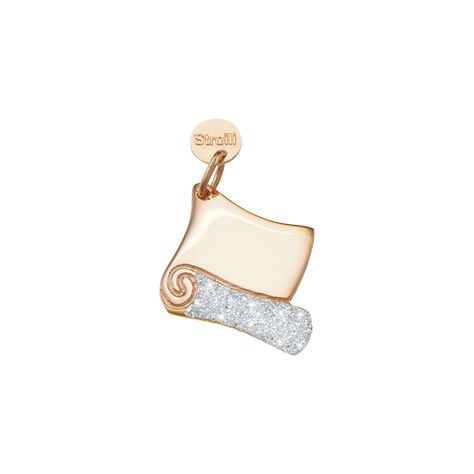 Charm in argento rosato e glitter - Charms Donna | Stroili