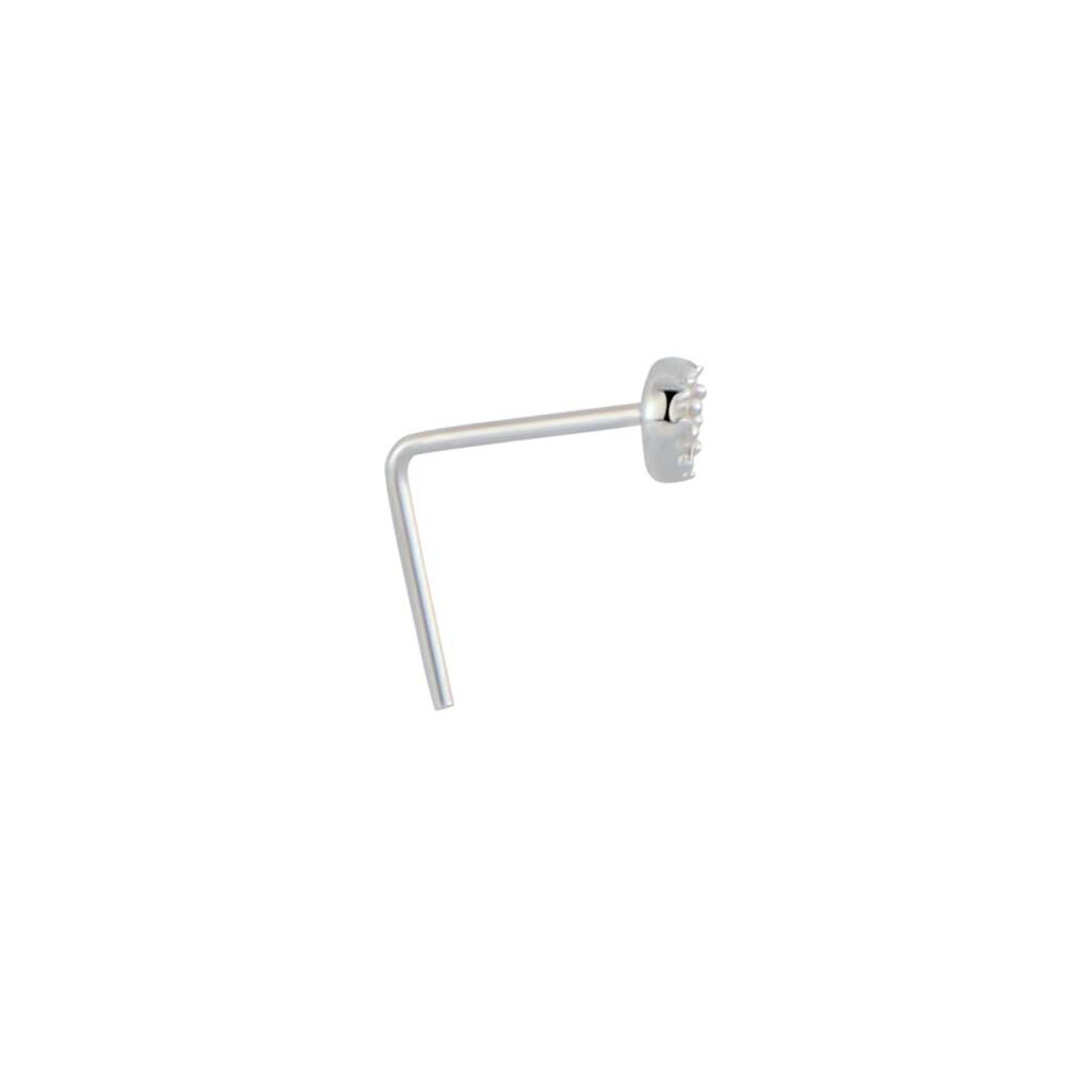 Piercing Naso Bon Ton Oro Bianco Diamante - Piercing Naso Donna | Stroili