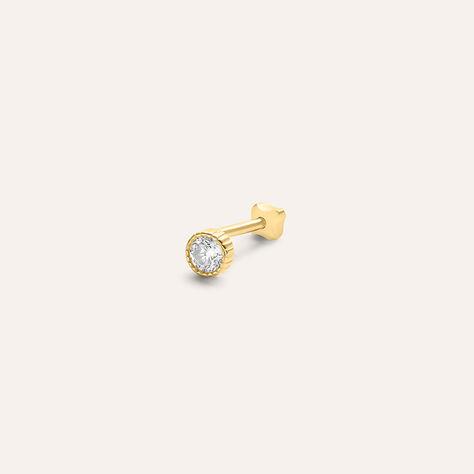 Piercing Orecchio Tragus Helix Conch Bon Ton Oro Giallo Cubic Zirconia - Piercing Orecchio Donna | Stroili