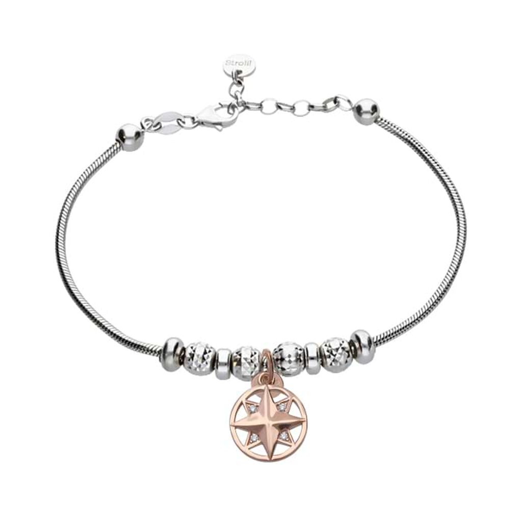 Pendente Love Beats Argento Rosa Cubic Zirconia