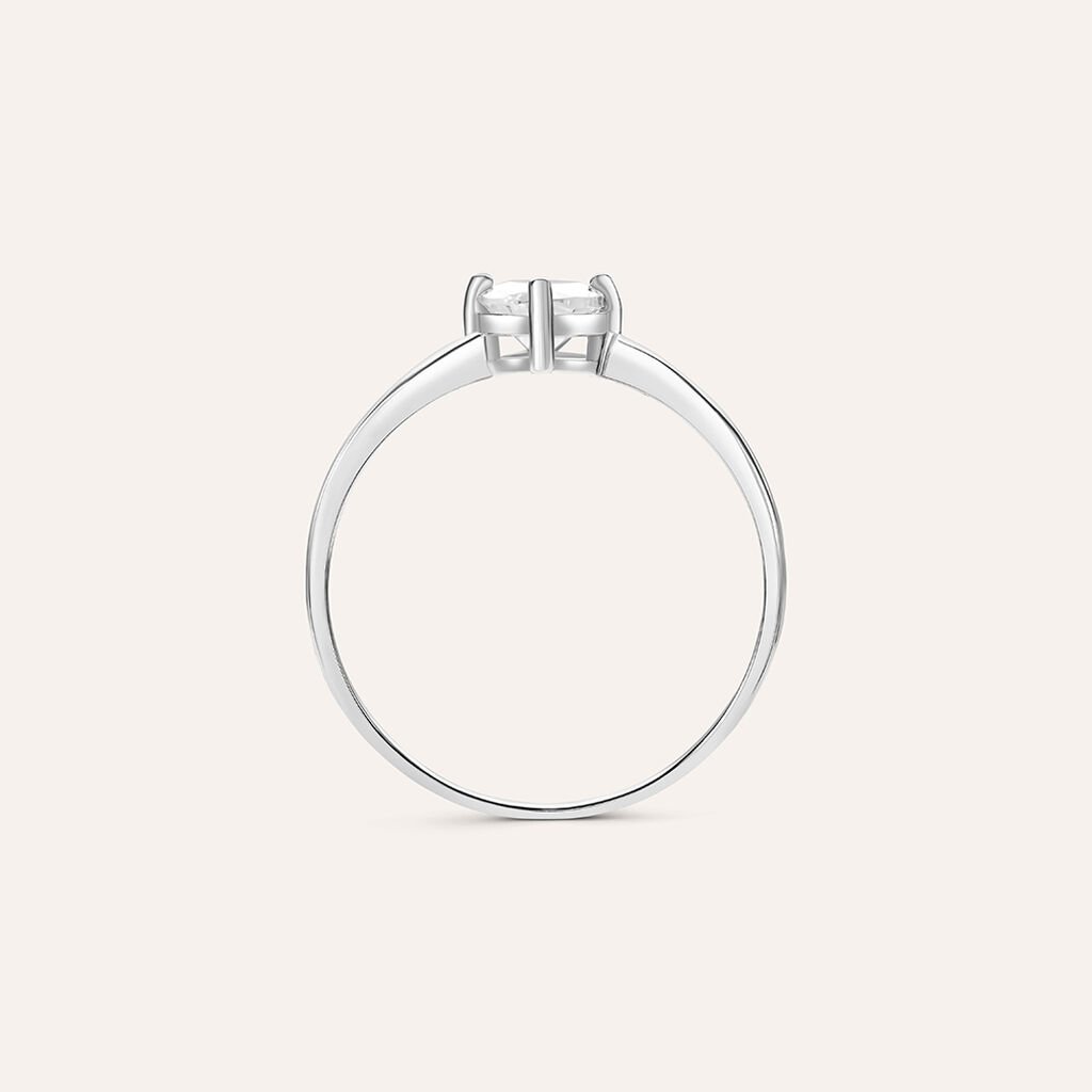 Anello Solitario Claire Oro Bianco Cubic Zirconia - Anelli con Pietre Donna | Stroili
