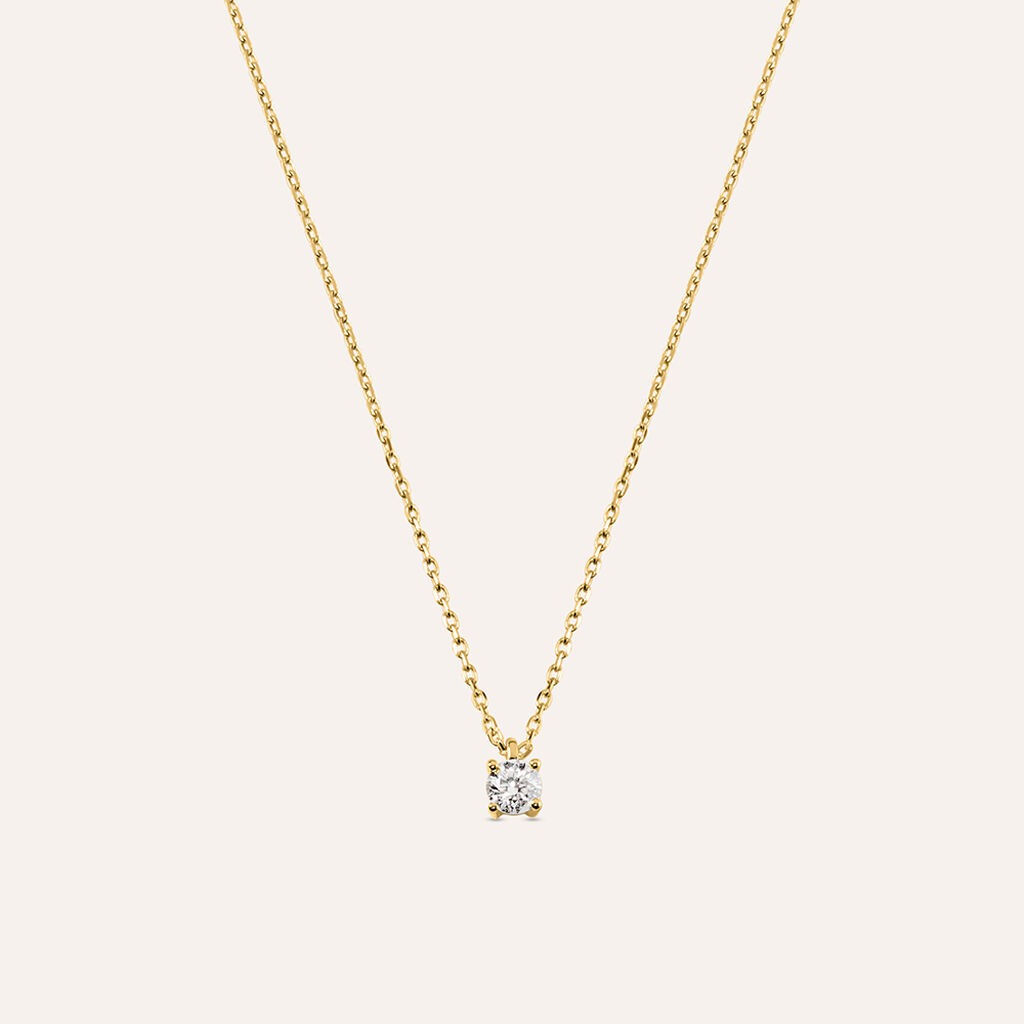 Collana Punto Luce Grace Oro Giallo Diamante