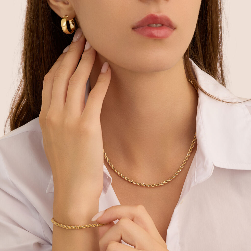 Orecchini A Cerchio Toujours Oro Giallo - Orecchini a Cerchio Donna | Stroili