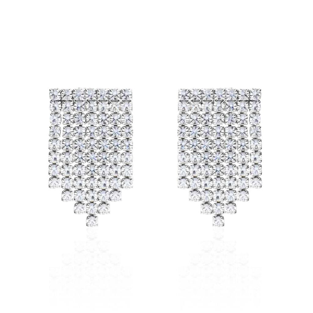Orecchini Pendenti Romantic Shine Metallo Cristallo - Orecchini Pendenti Donna | Stroili
