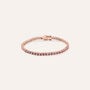 Bracciale Tennis Silver Rainbow Argento Rosa Cubic Zirconia