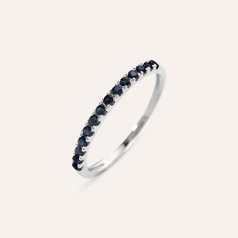 Anello Riviere Charlotte Oro Bianco Zaffiro - Anelli Riviere Donna | Stroili
