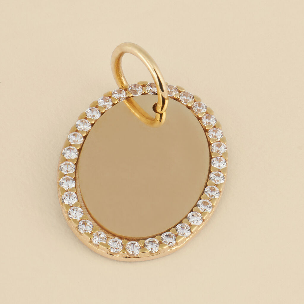 Pendente Poème Oro Giallo Cubic Zirconia - Ciondoli con Incisione Donna | Stroili
