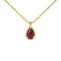 Collana Punto Luce Charlotte Oro Giallo Rubino