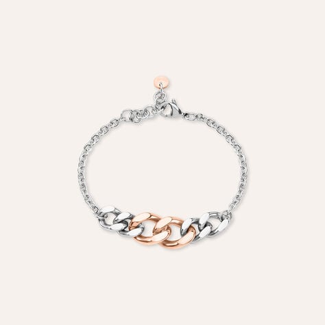 Bracciale Lady Code Acciaio Bicolore Bianco / Rosa - Bracciali Donna | Stroili