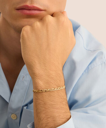 Bracciale Catena Oro Uomo Oro Giallo