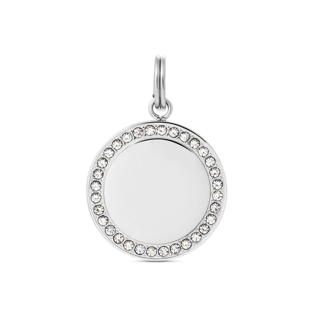 Pendente Pet Tag Acciaio Cristallo