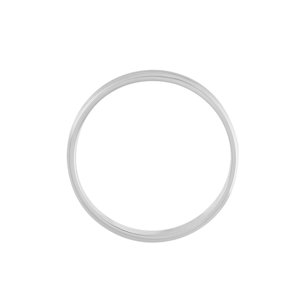 Fede Classica Satinata 4 mm Oro Bianco - Anelli con Incisione Uomo | Stroili