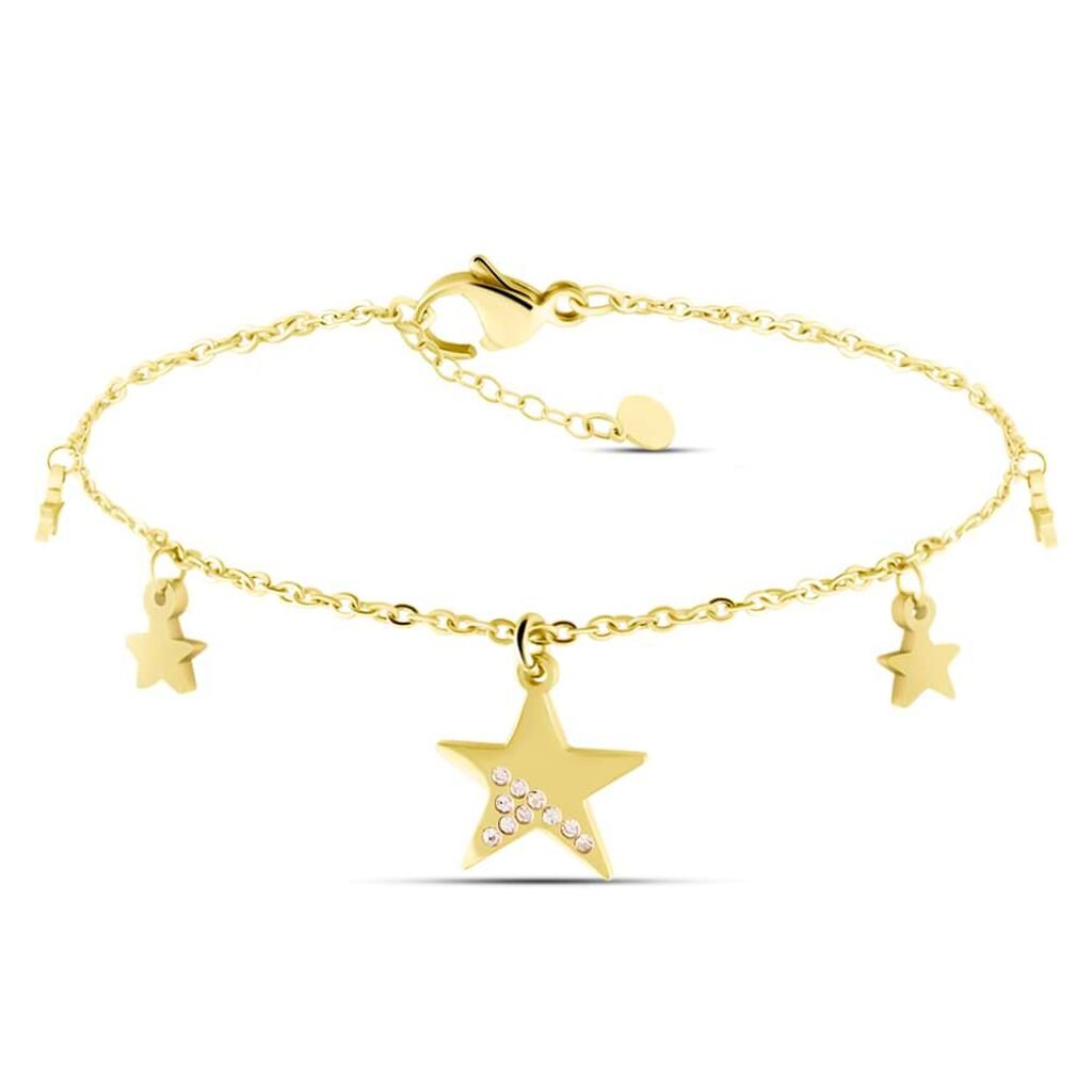 Bracciale Lady Chic Acciaio Bicolore Stella e Cristalli - Bracciali Donna | Stroili