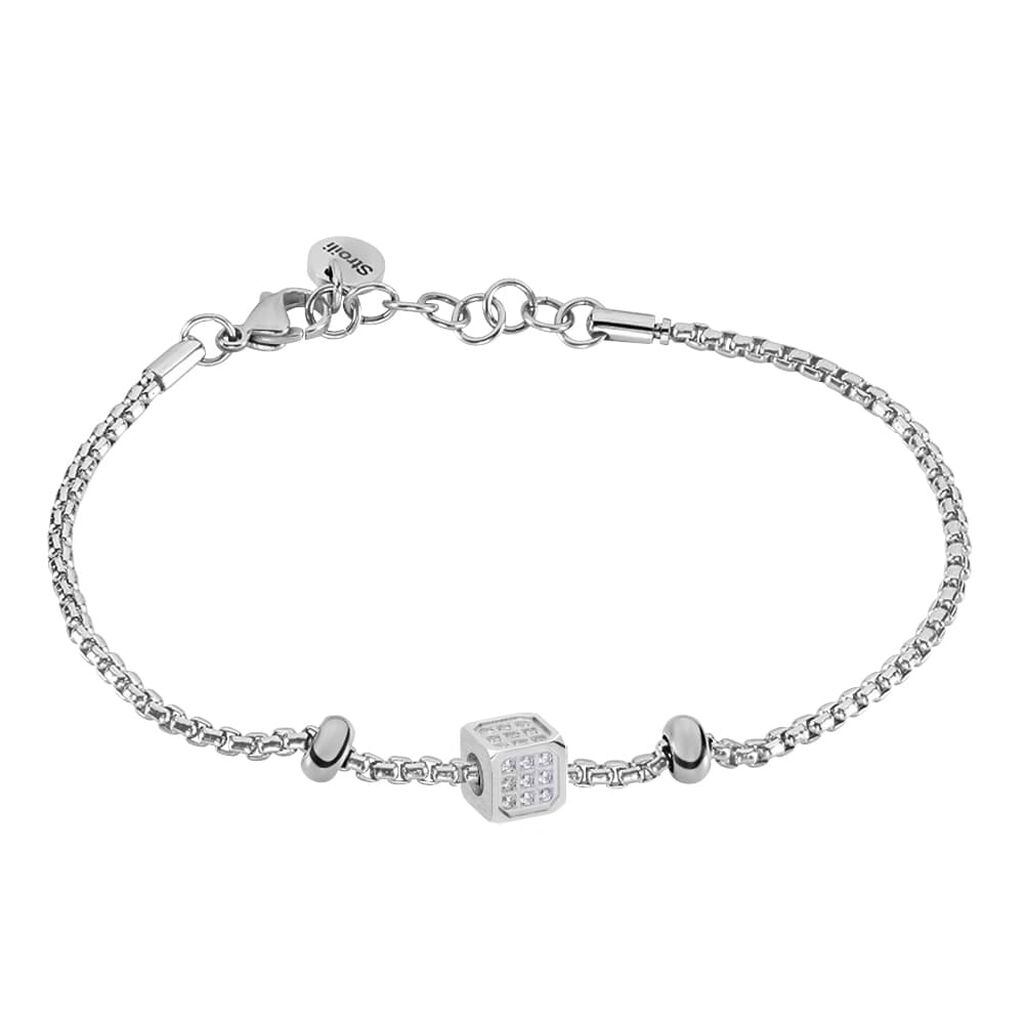 Bead Essential Code Acciaio Cristallo - Beads Uomo | Stroili