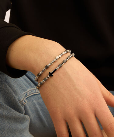 Bracciale Man Code Acciaio Ematite