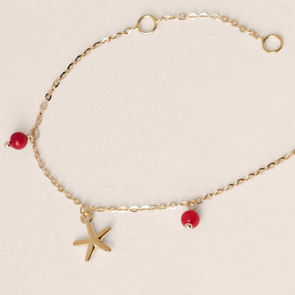 Bracciale Beverly Oro Giallo Corallo