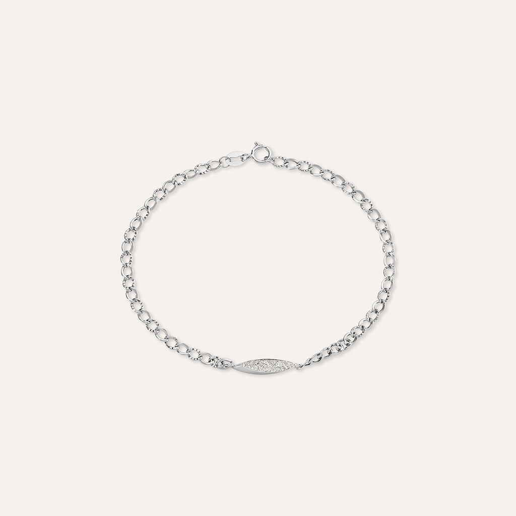 Bracciale Crystal Gold Oro Bianco Cristallo