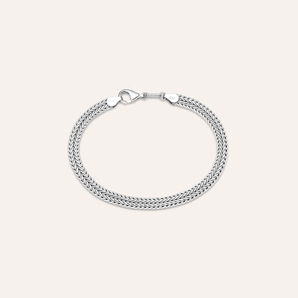 Bracciale Catena Gentleman Argento Rodiato - Gioielli Uomo | Stroili