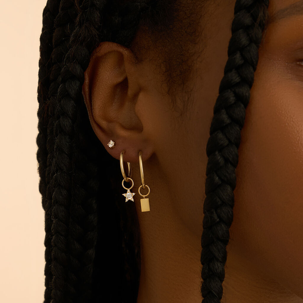 Charm Toujours Oro Giallo Cubic Zirconia