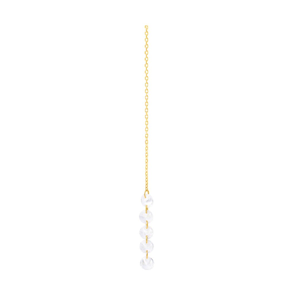 Mono Orecchino Pendente Beverly Oro Giallo Cubic Zirconia - Mono Orecchino Donna | Stroili