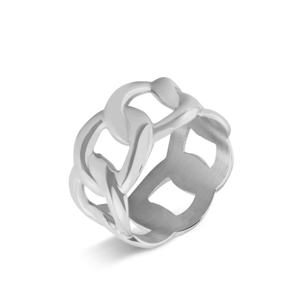Anello Fascia Moonlight Acciaio