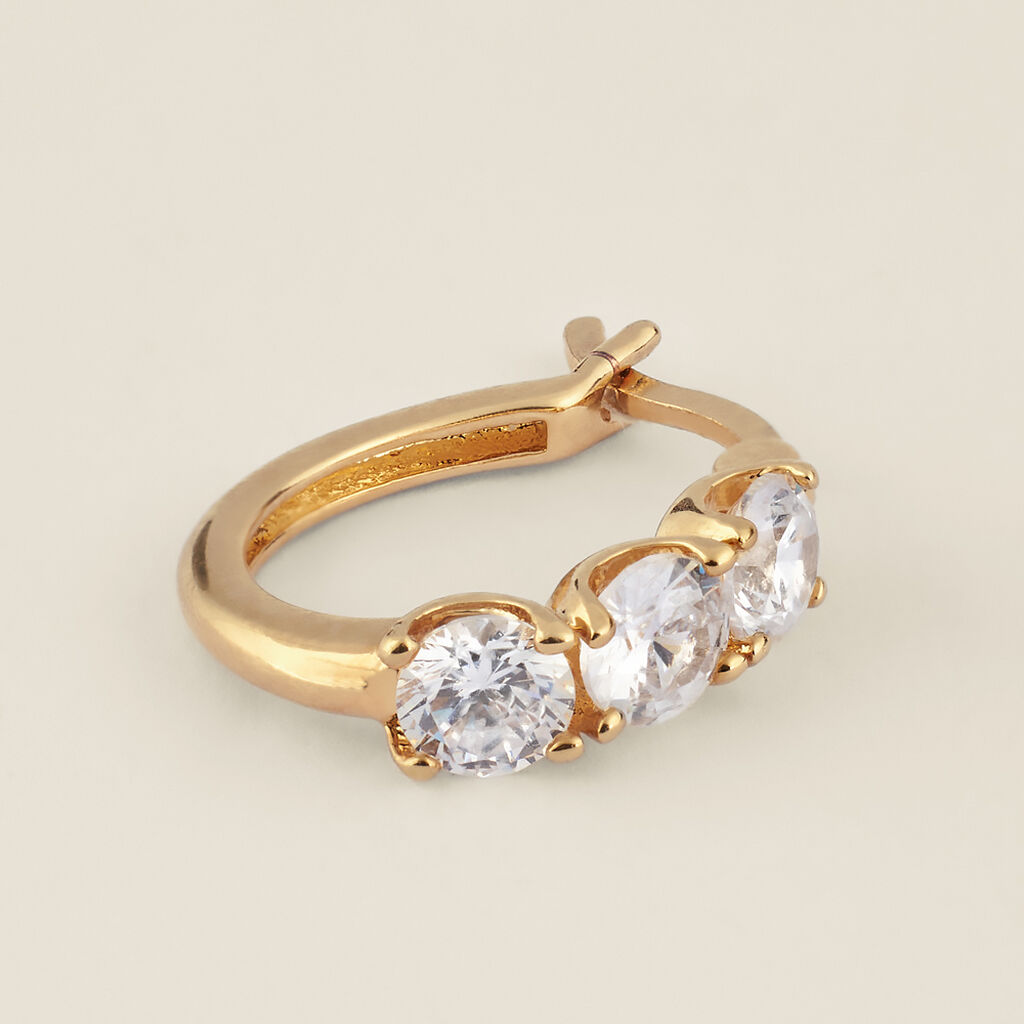 Orecchini A Cerchio Golden Dream Placcato Oro Giallo Cubic Zirconia