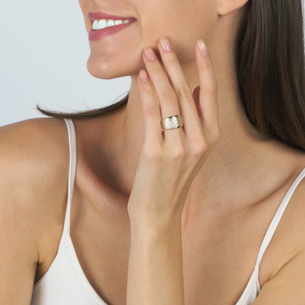 Anello Fascia Isabelle Oro Bicolore 1413982 Stroili