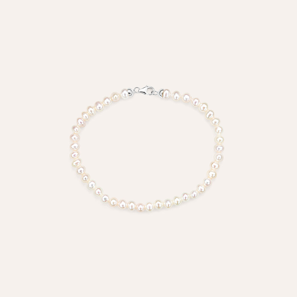 Bracciale Gabrielle Oro Bianco Perla D'Acqua Dolce - Bracciali Donna | Stroili