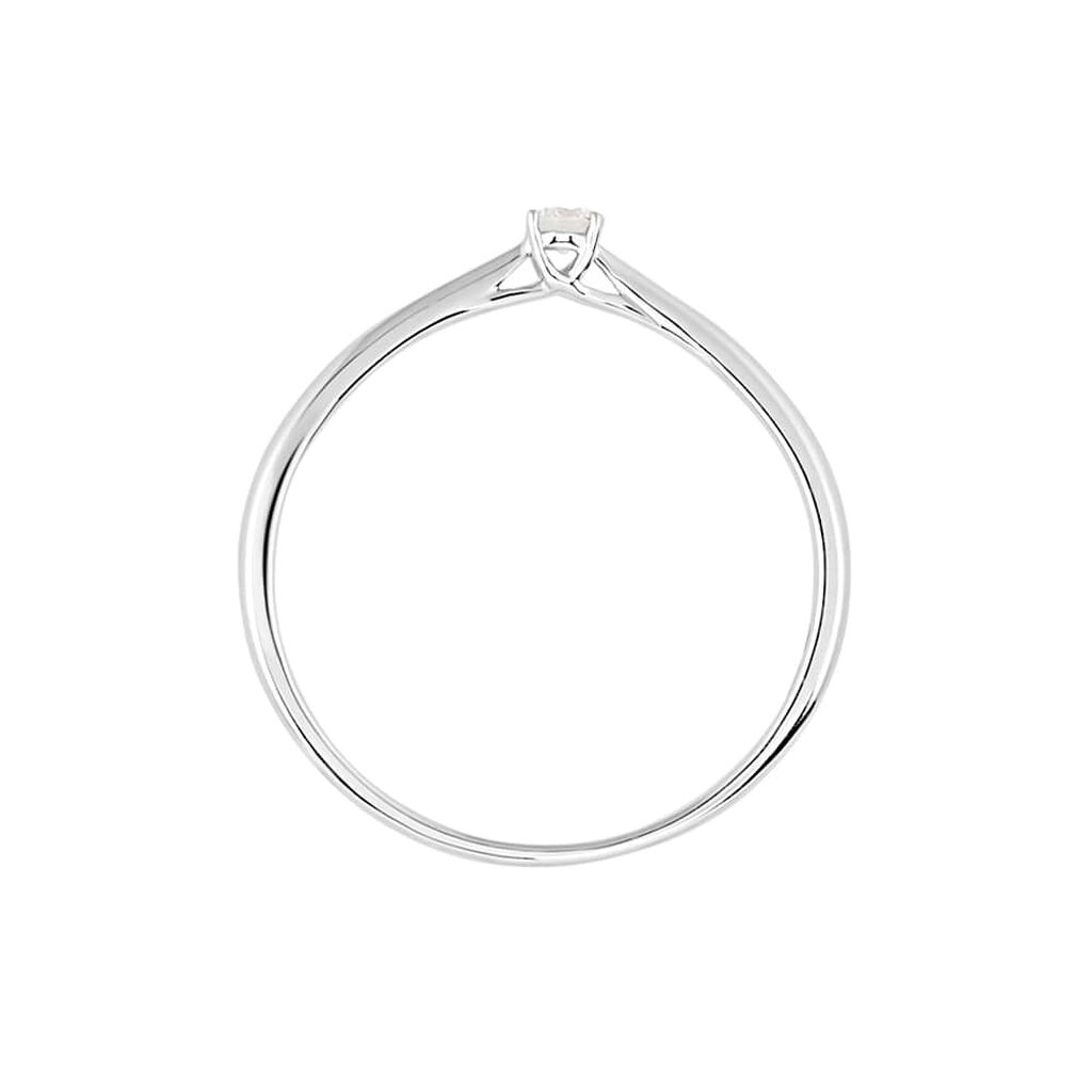 Anello Solitario Grace Oro Bianco Diamante - Anelli con Pietre Donna | Stroili