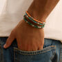 Bracciale Man Code Acciaio Turchese