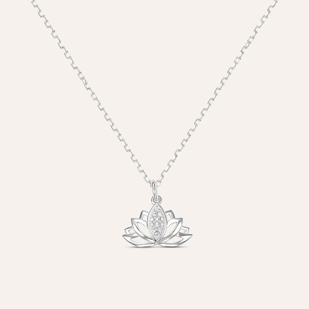 Collana Claire Oro Bianco Cubic Zirconia - Collane Donna | Stroili