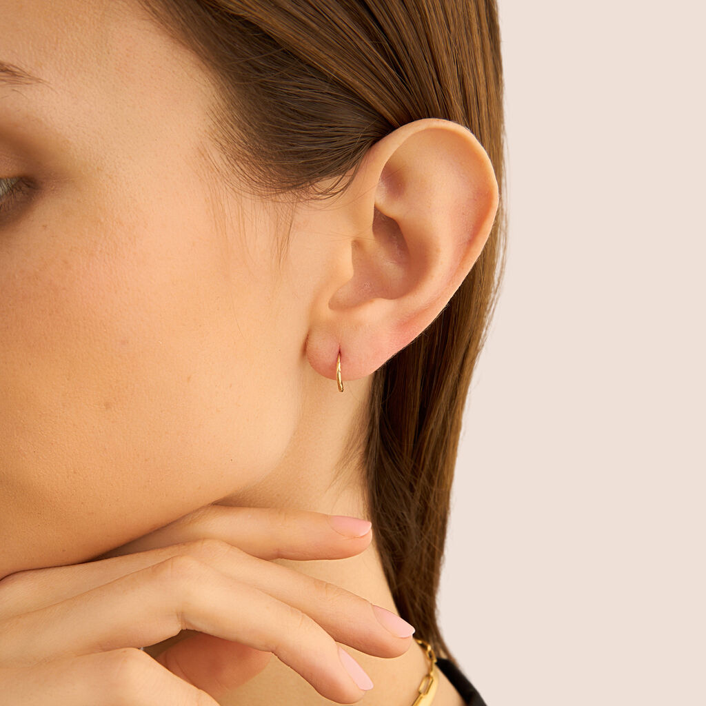 Orecchini A Cerchio Toujours Oro Giallo - Orecchini a Cerchio Donna | Stroili