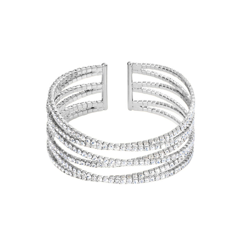 Bangle Romantic Shine Metallo Cristallo - Bracciali Rigidi Donna | Stroili