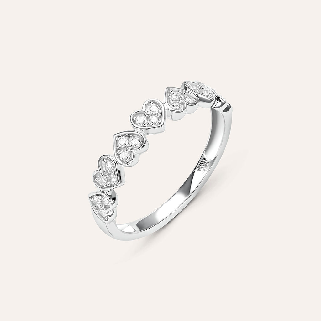 Anello Riviere Sophia Oro Bianco Diamante - Anelli Riviere Donna | Stroili