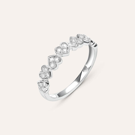 Anello Riviere Sophia Oro Bianco Diamante - Anelli Riviere Donna | Stroili
