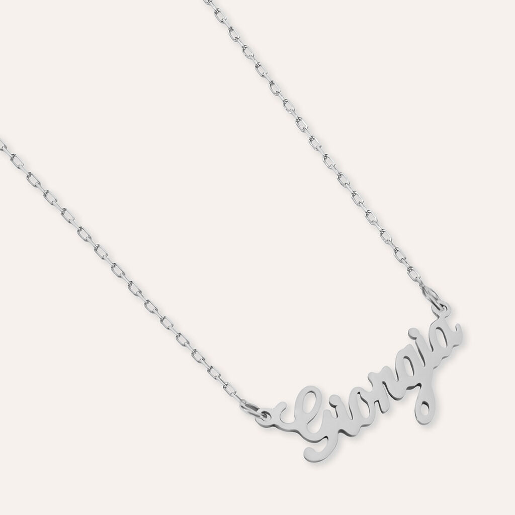 Collana Giorgia Gold Names Oro Bianco