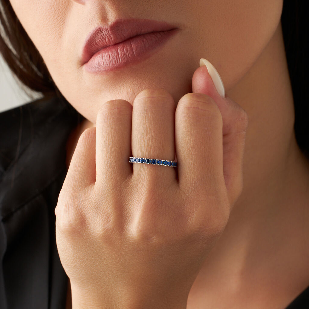 Anello Eternity Silver Rainbow Argento Rodiato Cubic Zirconia - Anelli Eternity Donna | Stroili