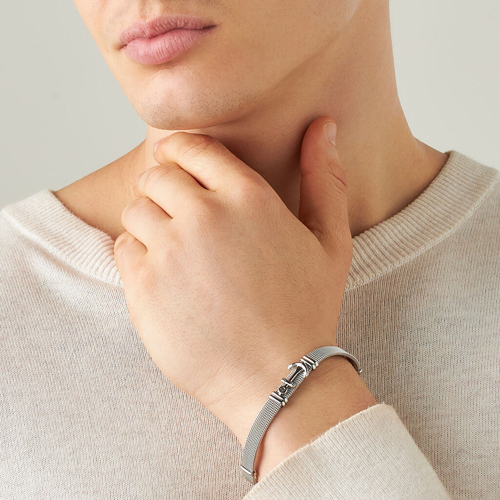 Bracciale Man Code Acciaio - Bracciali Uomo | Stroili