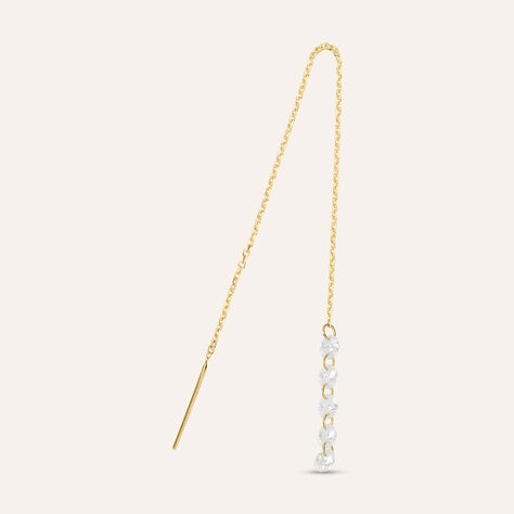 Mono Orecchino Pendente Beverly Oro Giallo Cubic Zirconia - Mono Orecchino Donna | Stroili